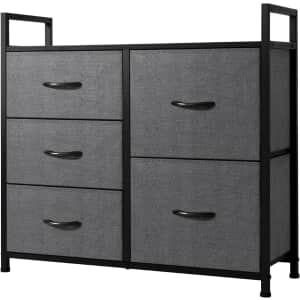 AZL1 Life Concept Wide 5-Drawer Dresser for $36