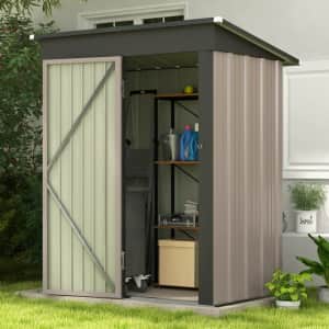 Patiowell Classic 5x3-Foot Metal Storage Shed for $100