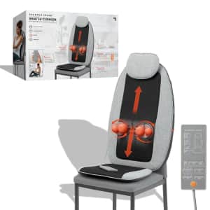 Sharper Image Massager Seat Topper 4-Node Shiatsu with Heat & Vibration for $44 Sharper Image Massager Seat Topper 4-Node Shiatsu with Heat & Vibration for $44