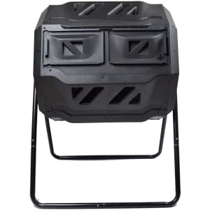 Maxworks Dual-Chamber Garden Compost Bin Tumbler for $75