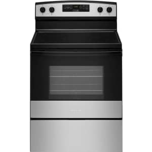 Amana 4.8-Cu. Ft. Stainless Steel Freestanding Electric Range for $500