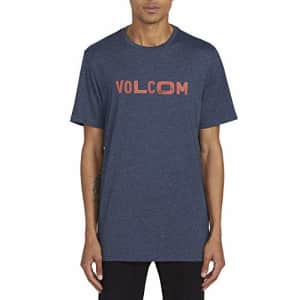 Volcom Men's Reply Modern FIT Short Sleeve TEE Shirt, Navy, Medium for $28
