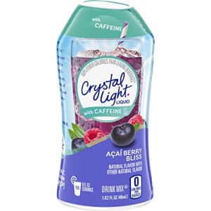 Crystal Light Liquid Aai Berry Bliss Energy Drink Mix with Caffeine (1.62 oz Bottle) for $10 Crystal Light Liquid Aai Berry Bliss Energy Drink Mix with Caffeine (1.62 oz Bottle) for $10