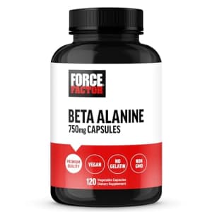 FORCE FACTOR Beta Alanine Capsules, Beta-Alanine Endurance Supplement to Boost Performance & Reduce for $11