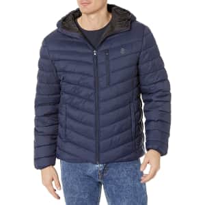 Izod Men's Quilted Full Zip Puffer Jacket for $30