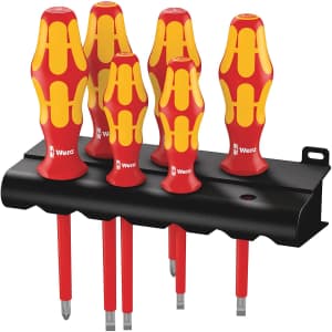 Wera Kraftform Plus 160i/6 6-Piece Insulated Professional Screwdriver Set for $26 Wera Kraftform Plus 160i/6 6-Piece Insulated Professional Screwdriver Set for $26