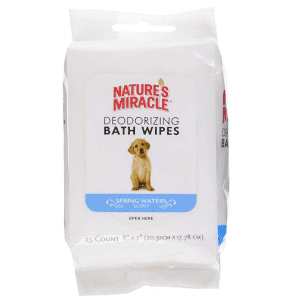 Nature's Miracle 25-Count Deodorizing Bath Wipes for $2 Nature's Miracle 25-Count Deodorizing Bath Wipes for $2