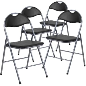 Flash Furniture Standard Folding Chair 4-Pack for $82 Flash Furniture Standard Folding Chair 4-Pack for $82