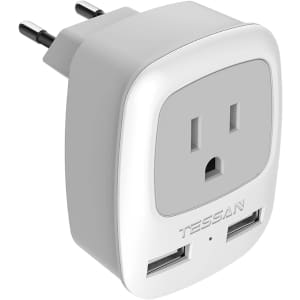 Tessan European Travel Plug Adapter. It's a low by $3.