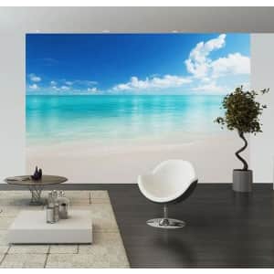 Ideal Decor The Beach 144" x 100" Wall Mural for $48 Ideal Decor The Beach 144" x 100" Wall Mural for $48