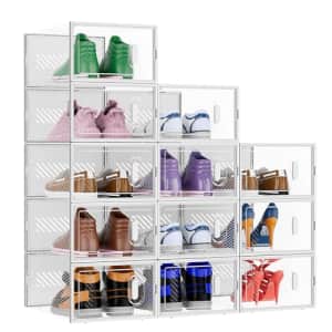Baleine X-Large Stackable Shoe Storage Box 12-Pack for $26 Baleine X-Large Stackable Shoe Storage Box 12-Pack for $26