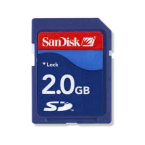 SanDisk 2GB Class 4 SD Flash Memory Card- SDSDB-002G-B35 (Label May Change) for $53 SanDisk 2GB Class 4 SD Flash Memory Card- SDSDB-002G-B35 (Label May Change) for $53