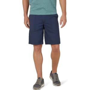Lee Jeans Lee Men's Extreme Motion Relaxed Fit Utility Flat Front Shorts for $13