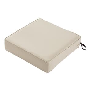 Classic Accessories Montlake FadeSafe Water-Resistant 23 x 23 x 5 Inch Square Outdoor Seat Cushion, for $57