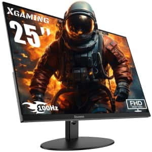 Xgaming 25" Ultra Thin 100Hz 1080p FreeSync Gaming Monitor for $87