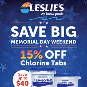 Leslie's Poolmart Memorial Day Weekend Sale: Up to 25% off
