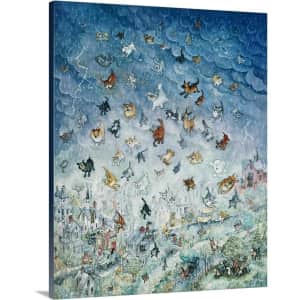 GreatBigCanvas "Raining Cats and Dogs" 24" x 30" Canvas Wall Art for $58 GreatBigCanvas "Raining Cats and Dogs" 24" x 30" Canvas Wall Art for $58