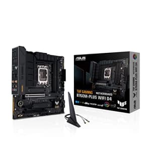 ASUS TUF GAMING B760M-PLUS WIFI D4 Intel(13th and 12th Gen)LGA 1700 mATX motherboard,PCIe for $230 ASUS TUF GAMING B760M-PLUS WIFI D4 Intel(13th and 12th Gen)LGA 1700 mATX motherboard,PCIe for $230