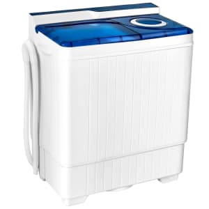 Costway Portable Semi-Automatic Washing Machine for $160