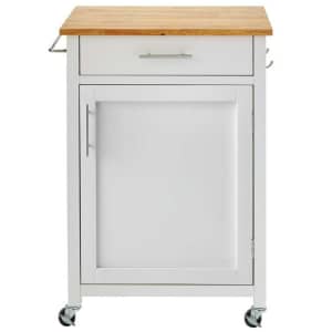 StyleWell Glenville 1-Drawer Kitchen Cart w/ Butcher Block Top for $93 StyleWell Glenville 1-Drawer Kitchen Cart w/ Butcher Block Top for $93