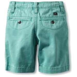 Lee Jeans Lee Little Boys' Dungarees Bermuda Flat Front Short, Spearmint, 7X Regular for $16