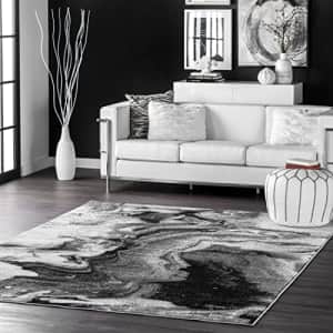 nuLOOM Remona Modern Abstract Area Rug, 5x8, Grey for $40