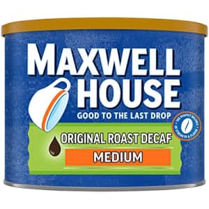 Maxwell House Decaf Original Medium Roast Ground Coffee (22 oz Canister) for $13