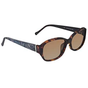 Vera Bradley Women's Luci Polarized Oval Sunglasses, Java Navy Camo, 55 for $49