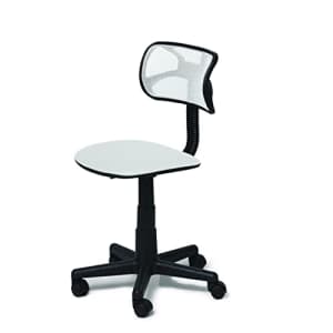 Urban Shop Swivel Mesh Desk Chair, 21D x 21W x 33H in, White for $39