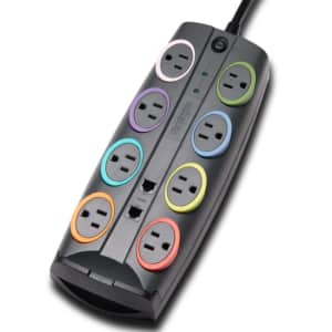 Kensington SmartSockets 8-Outlet 3090-Joule Surge Protector w/ 8-Foot Cord for $43