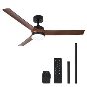 Vonluce 52" 6-Speed Modern Ceiling Fan w/ Light for $65
