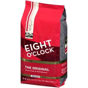 Eight O'Clock Coffee Eight O'Clock Ground Coffee, The Original, 36 Ounce for $15