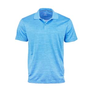 London Fog Men's Poly Textured Space Dye Polo Shirts: 2 for $25