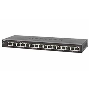 Netgear GS316 Unmanaged Gigabit Ethernet (10/100/1000) Black for $72 Netgear GS316 Unmanaged Gigabit Ethernet (10/100/1000) Black for $72