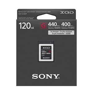 Sony 120GB (128GB pre Format) 5X Tough XQD Flash Memory Card - High Speed G Series (Read 440MB/s for $205