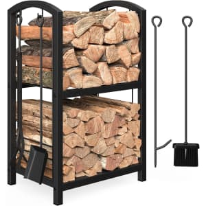 Mr. Ironstone Firewood Rack for $30