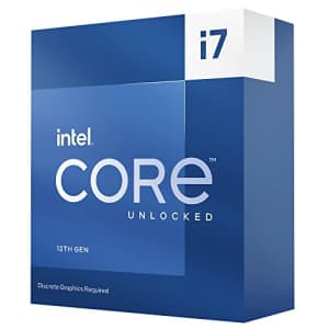 Intel Core i7-13700KF Desktop Processor 16 cores (8 P-cores + 8 E-cores) 30M Cache, up to 5.4 GHz for $336
