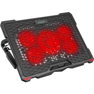 Aicheson LED 5-Fan Cooling Pad Laptop Stand for $18