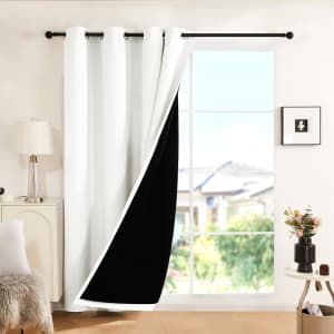Deconovo 52" x 108" Bedroom Blackout Curtains for $19