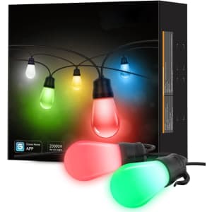 Govee 48-Foot RGBW LED Bluetooth Outdoor String Lights for $44