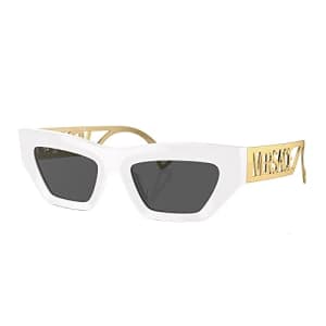 Versace VE 4432U 401/87 White Plastic Fashion Sunglasses Grey Lens for $176