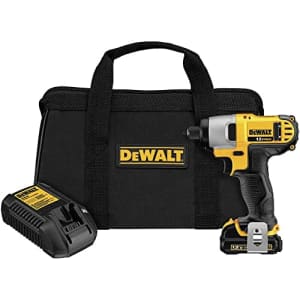 DeWALT DCF815S1 12V MAX 1/4" Variable Speed Cordless Impact Driver Kit for $97