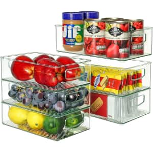 Heyuzb 6-Piece Refrigerator Organizer Bins Set for $23 Heyuzb 6-Piece Refrigerator Organizer Bins Set for $23