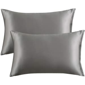 Bedsure Satin Pillowcase 2-Pack for $10