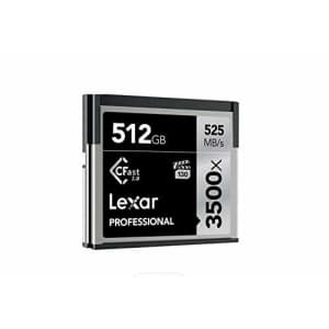 Lexar 512GB Professional 3500x CFast 2.0 Memory Card for 4K Video Cameras, Up to 525MB/s Read, Up for $395