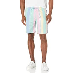 Tommy Hilfiger Men's Chino Shorts, TOJ-Romantic Pink/Stripe, LG for $21