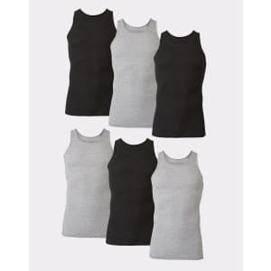 Hanes Ultimate ComfortSoft Tank 6-Pack for $24
