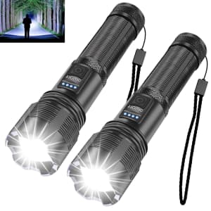 Mini Tactical Flashlight 2-Pack for $14