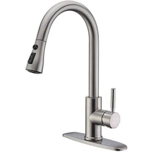 Inovix Single Kitchen Faucet with Pull Down Sprayer for $32