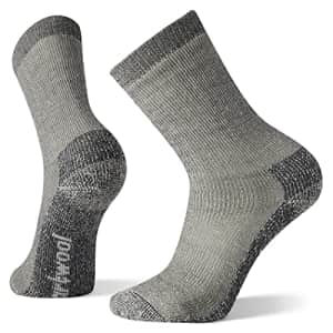 SmartWool Hike Classic Edition Extra Cushion Crew Socks, Medium Gray, Small for $24